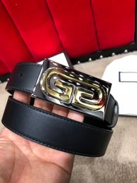 Ceinture pour homme Cuir de veau véritable de qualité supérieure s'il s'agit d'une fausse ceinture payez 10 fois la ceinture 2021 nouvelles reproductions officielles de créateurs de marque de luxe style classique Ceintures 4CM