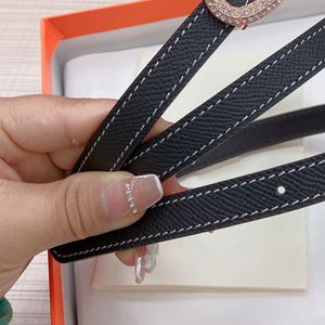 Ceinture pour femme 13 MM ceinture de créateur femme cuir de veau véritable en acier titane serti de diamants en laiton plaqué or luxe cadeau exquis style classique 033