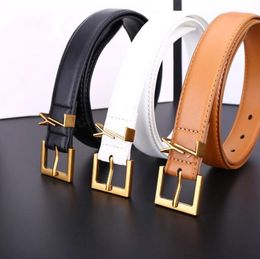 Ceinture pour femmes en cuir authentique 3,0 cm de largeur de haute qualité