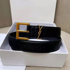 Riem voor dames echt leer 3,0 cm breed hoge kwaliteit heren designer riemen Y gesp cnosme dames tailleband Cintura Ceintures 90-115 cm