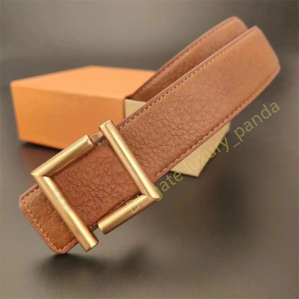 Ceinture pour femmes en cuir véritable 3.8 cm de largeur haute qualité hommes ceintures de créateur boucle F cnosme ceinture femme Cintura Ceintures ceinture à boucle en or et argent-1