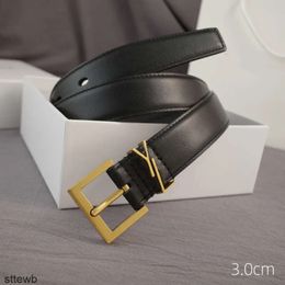 Cinturón para mujeres cuero genuino 3 cm de ancho Hombres de alta calidad Cinturas de diseño s Hebilla Cnosme Womens Wistand Cintura Ceintures D2108261L