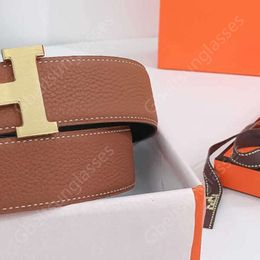 Belt Man Luxe Mens Designer Ceinture Fashion Belts Hoogwaardige Gold Sier Letter Buckle met Box Packing S