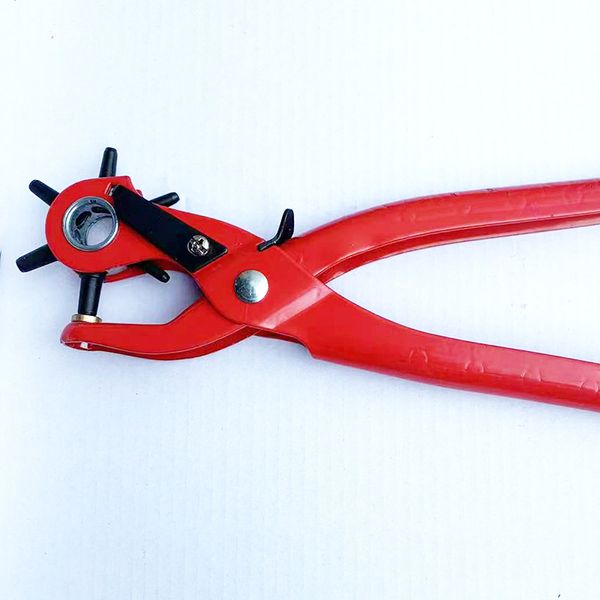 Perforateur de ceinture, perforateur, perforateur, outil à main, ceinture, poignée rouge de 9 pouces