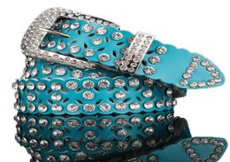 Ceinture de ceinture ceinture pour femmes concepteurs diamant largeur de ceinture 32 cm Cowskin Shine Classic Female Belts 7113822