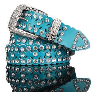 Ceintures de ceinture de ceinture pour femmes concepteurs diamant largeur de ceinture 3 2cm Cowskin Shine Classic Female ceintures 309y