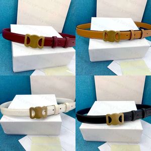 Ceinture femme femme ceintures étroites classiques en cuir véritable boucle or 4 largeur de couleur 2,5 cm s