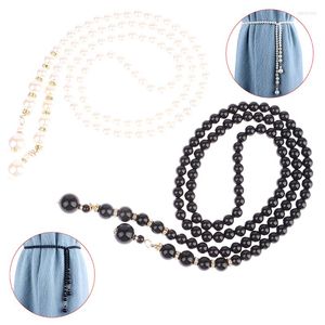 Ceintures 1 PC Simple chaîne ceinture pour femmes rétro élégant rue tir métal perle taille robe costume décoration