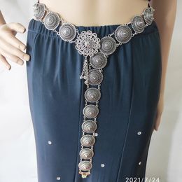 Ceintures 102 cm Chic taille chaîne Thai Style ethnique ceinture Yunnan Dai fille robe accessoires bohème alliage 231101