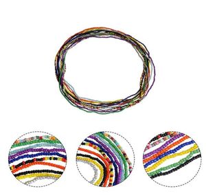 Ceintures 10pcs Summer Bikini extensible multicolore de la taille du ventre de la taille du ventre femmes bohème africain en couches de plage colorée joelryb8338837