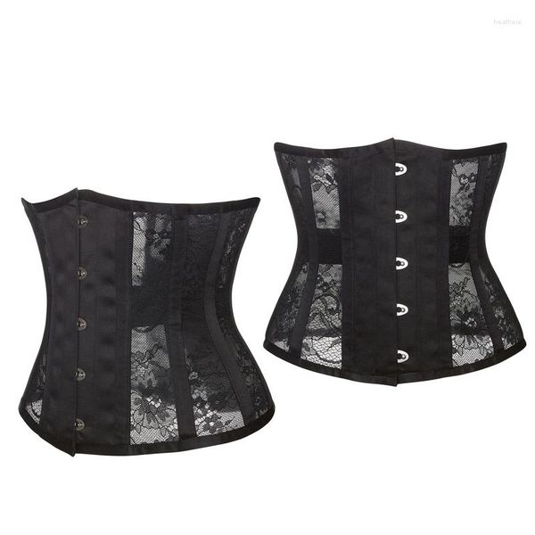 Ceintures 14 corsets d'entraînement de taille noirs robustes désossés en acier Shaper cadeau de corps de sablier pour la Saint-Valentin