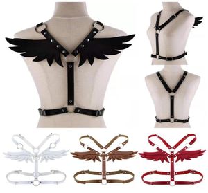 Ceintures 1pc Sexy Mode Femmes Hommes Gothique À La Main En Cuir PU Harnais Corps Bondage Ceinture Punk Rock Élégant Angle Ailes Vestbel3477595