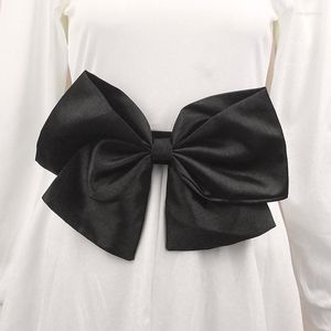 Ceintures 1pc Femmes ceinture de style coréen mode simple femelle tout-correspondant grand fleur élastique large ceinture de ceinture accessoires 2023