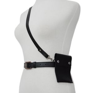 Ceintures 2021 Black Belt Sag Fashion Mesdames épaule avec robe de décoration de boucle femme QZ0112 222n
