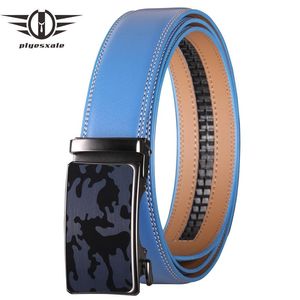 Riemen 2021 Echte lederen riem voor heren voor heren Hoge kwaliteit Cowhide Mannelijke riem Blue Cummerbunds Ceinture Homme G189