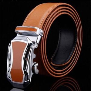 Ceintures 2021 hommes Business Cuir Cuir Casual Automatic Budle Belt Work Strap For Brown Black 2751