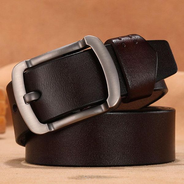 Ceintures 2021 Plus Ceinture de grande taille pour hommes mâle véritable cuir véritable de haute qualité sangle de taille boucle ardillon goutte