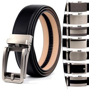 Courroies 2021 Style Marque Simple Casual Ceinture en cuir pour hommes Designer de luxe en cuir de vache à cliquet de haute qualité en alliage automatique Buckle205l