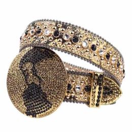 Riemen 2022 Designer Bb Riem Simon Voor Owen Mannen Vrouwen Mode Glanzende Kor Diamant Goud Grote Steentjes Mticolour321W Drop levering Acces Otipl