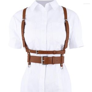 Ceintures 2022 Mode Sexy Punk Faux Cuir Harnais Ceinture de taille pour femmes Sangles faites à la main Suspender285y