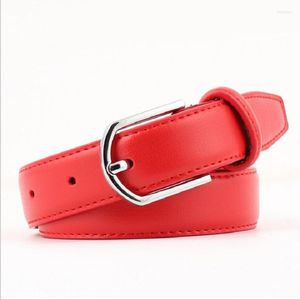 Ceintures 2022 mode Vintage métal boucle ceinture femme dames Western blanc noir rouge cuir de vachette taille pour femmes jean