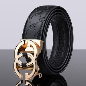 Belts 2022 Full-grain Leather Brand Belt Men Top Quality Genuine Luxury For Strap Male Metal Automatic Buckle Designers