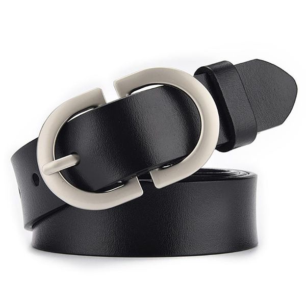 Cinturones 2022 Diseñador de lujo Marca Pin Hebilla Cinturón de alta calidad Mujeres Vestido de cuero real genuino Correa estrecha de 28 mm para la cintura de los pantalones vaqueros