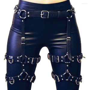 Belts 2022 Street Rave Punk Body Leg Harness Fetisj Lingerie Vrouwen Gothic Garter Rivet Leather Beads accessoire