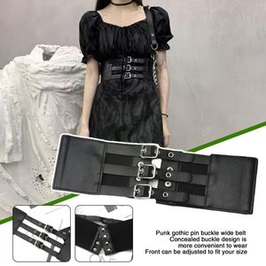 Ceintures 2023 Harajuku Lolita Corset Punk Goth rétro ceinture extérieure Cool femme large usure taille robe Wrap mode joint K6k4