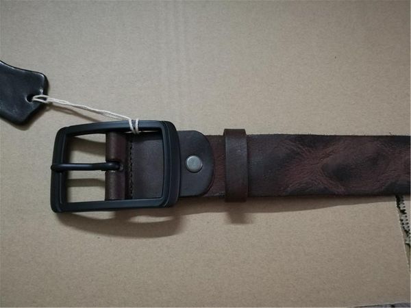 Ceintures 2023 hommes de haute qualité vrai le prix de gros en cuir de vachette mode Vintage Cowboy ceinture sangle
