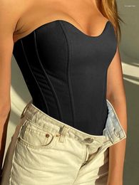 Riemen 2023 Dameskleding Cropped Solid Corset Insgoth Top Basic Slim Fit Vintage Vrouwelijke Gordel Riem Body Shaper Underbus