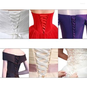 Ceintures 2024 118inch Robe de mariée Zipper remplacement CORSET ALIGNABLE CORSET Lace-Up Sati