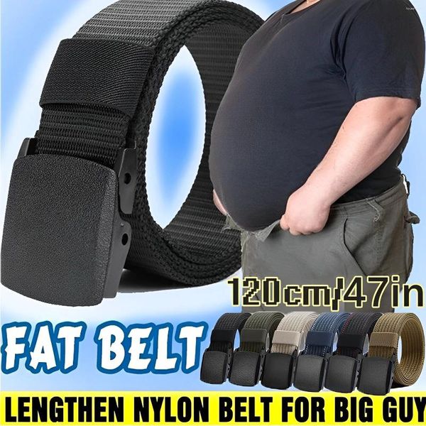 Cinturones 2024 Hombres militares Cinturón Ejército Ajustable Viaje al aire libre Cintura táctica con hebilla de plástico para pantalones Jeans
