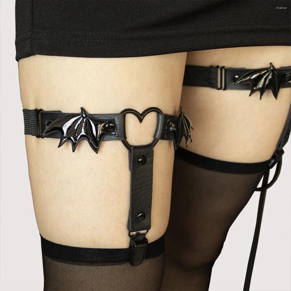 Ceintures 2024 texture en cuir clips de cuisse de cuisse de jambe de jambe Gothic Garter Belt Fashion Beach Club Rave Party Supplies