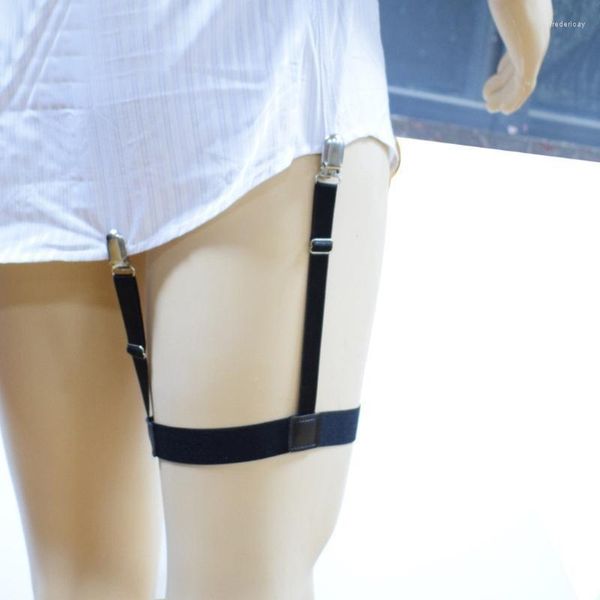 Cinturones 2 unids/set camisa para hombre se queda titular abrazaderas de bloqueo antideslizantes tirantes elásticos para piernas cinturones Fred22