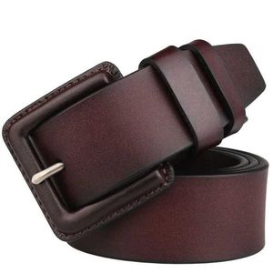 Ceintures 3.8 cm de large conception avec ceinture militaire en cuir de haute qualité pour hommes sans métal 130 cm 140 150 160 cm Q240401