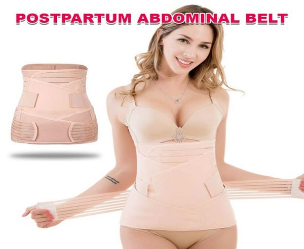 Cinturones 3 en 1 Abdomen Tummy Band Pelvis Belly Cinturón posparto Wrap Recovery Shapewear Body Shaper Mujeres Fitness1547494