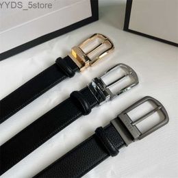 Ceintures 3 Styles en cuir noir Designer Business ceintures de luxe costume taille qualité ceinture 240305