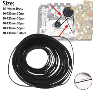 Cinturones 30-120pack Universal 26-135mm Mix Cassette Tape Machine Belt Nuevo Surtido Común Cinturón para Grabadoras Walkman DVD Drive 240120
