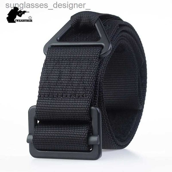 Ceintures 4.5 cm véritable Nylon ceinture tactique crochet boucle alliage boucle unisexe haute qualité ceinture décontractée ceinture d'entraînement militaire B1F101L231120