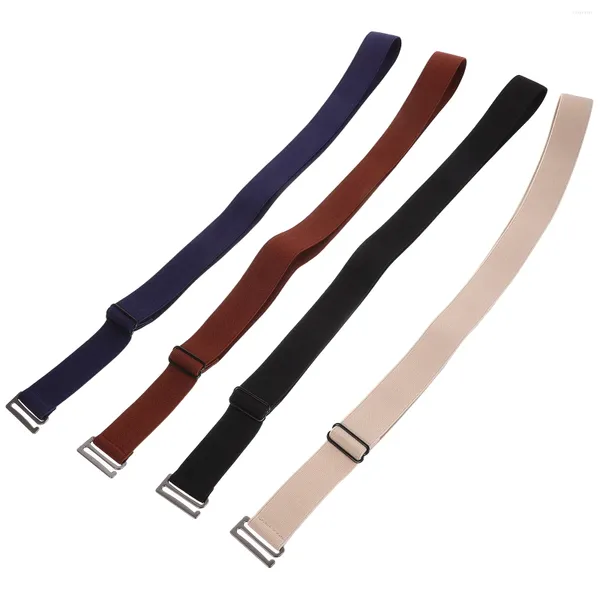 Cinturones 4 PCS No Trace Belt Cintura invisible para mujer para jeans Banda de goma