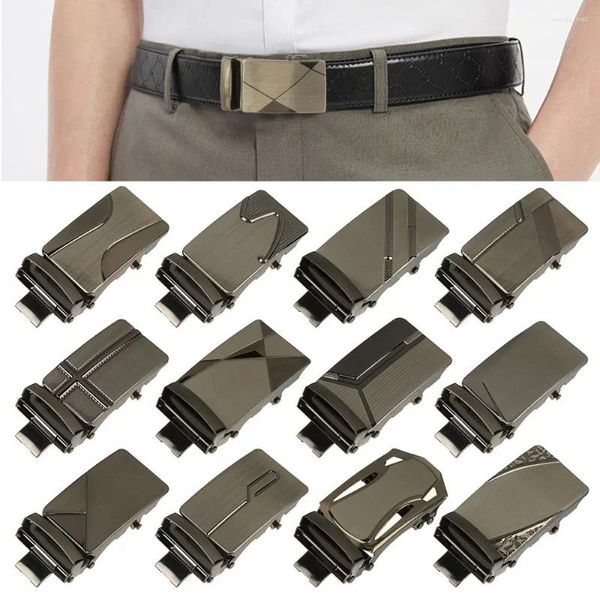 Courroies 40mm Ceinture pour hommes Boucle de tête Accessoires d'affaires de loisirs Costume automatique pour largeur 35mm Sangle coulissante