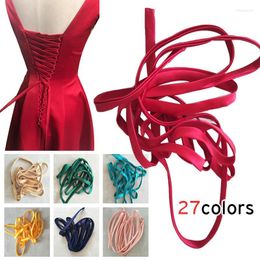 Riemen 4m trouwjurk zipper vervanging verstelbare jurk korset achter kit 157 inch veter lint lint stropdas voor bruids banketavond