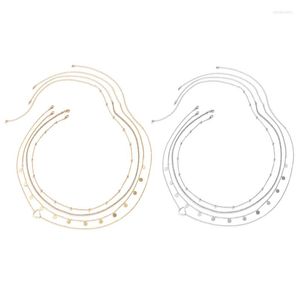 Ceintures 4 pièces chaîne de taille du ventre multicouche chaînes en métal bijoux de corps plage été accessoire ceinture pour femmes et filles