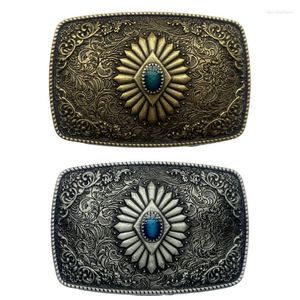 Ceintures Antique Boucle De Ceinture Pour La Mode Adulte Gravé Taille Décontractée Western-Style Cowboy Ceinture En Gros