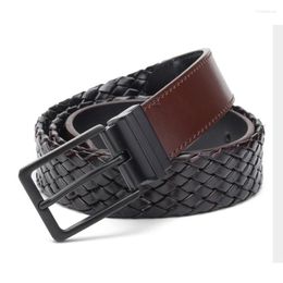 Cinturones Ansianni Cinturón de cuero tejido de cuero Modelos de moda masculina modelos alemanes reciclados