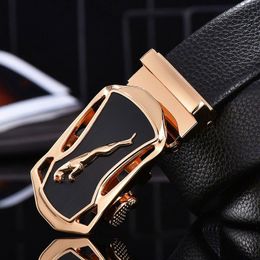 Cinturones Aoluolan cinturón de negocios moda lujo hebilla automática masculino top venta diseñador marca hombres cinturones de cuero