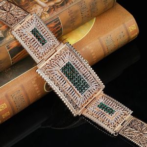 Ceintures Chaîne de taille en métal de style arabe Ceinture de bijoux pour robe de soirée de mariage pour dames pleine de diamants sculpté à la main Design 231201