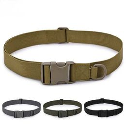 Belts Army Style Combat Belts Quick Release Tactical Belt Fashion Black Men Canvas Militaire tailleband Outdoor Hunting Cycling 125cm