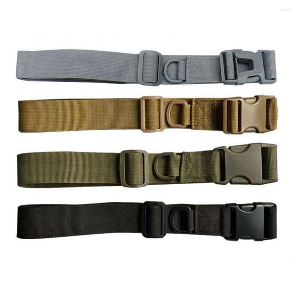 Ceintures de style militaire, sangle de ceinture à dégagement rapide, plusieurs poches, ceinture fixe, boucle réglable, Combat en Nylon